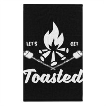 Campfire Adventure Personalized Rally Towel with Campsite Design, Soft a... - $17.51