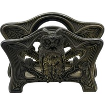 Antique Vintage Brass Art Nouveau Owl Letter Napkin Holder H. L. Judd Co... - $86.08