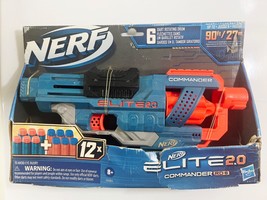 Nerf Elite 2.0 Commander RD-6 Blaster, 12 Official Nerf Darts, 6-Dart Rotating - £12.23 GBP