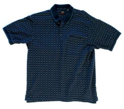 Izod Golf Mens Polo Shirt L Dark Blue Cool FX - £7.00 GBP