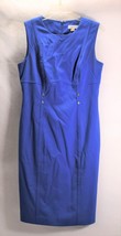Calvin Klein Womens Career Blue Sleeveless Sheath Dress 8 - $46.53