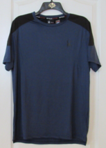 Spyder Active Short Sleeve  Crewneck Tee Shirt BLUE/BLACK Men&#39;s Sz S-L NWT - $367.73 MXN