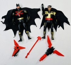 Batman The Animated Series Batman &amp; Robin Ninja Power Pack VTG 1994 - £17.50 GBP