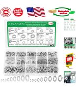 1147PCS Stainless Steel Lock Washer Set - Corrosion-Resistant Metric Ass... - $315.55 MXN