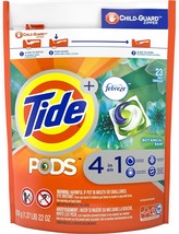 Tide PODS Plus Febreze Odor Defense 4 in 1 HE Turbo Laundry Detergent Pacs, Bota - £40.75 GBP