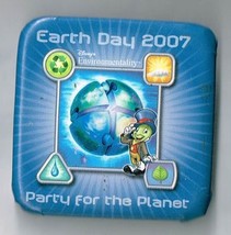 Disney Environmentality Earth Day 2007 Party For the Planet pin back but... - $24.16