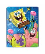 SPONGEBOB SQUAREPANTS SILKY SOFT THROW BLANKET, 40 X 50 Travel, home or ... - $34.26 CAD