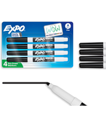 Low Odor Dry Erase Markers Fine Tip Black 4 Count - $156.00 MXN