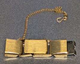 NOS Seiko Ladies Gold Tone Replacement Watch Band Clasp with Chain C534YCL - $363.98 MXN