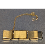 NOS Seiko Ladies Gold Tone Replacement Watch Band Clasp with Chain C534YCL - $27.73 CAD