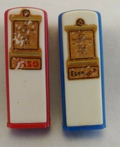 Vtg Collectible Esso Oil &amp; Gas Company Red And Blue Salt &amp; Pepper Shaker... - £18.99 GBP