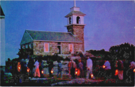Postcard New Hampshire Star Island Traditional Candlelight Service  5.5 x 3 Ins. - £3.88 GBP