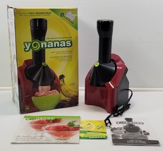 *C) Yonanas Frozen Fruit Dessert Maker Red Kitchen Party Yogurt Appliance - $27.74 CAD
