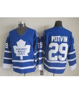 Maple Leafs #29 Felix Potvin Jersey Old Style Uniform Blue - $49.00