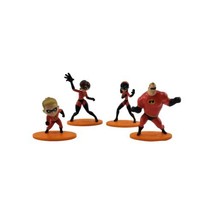 Dinsey Pixar The Incredibles Collectible Cake Toppers Figures Lot 4  - £6.83 GBP