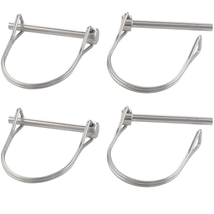 4 Pcs 3/16&quot; X 1.97&quot; Marine Grade 316 Stainless Steel Safety Coupler Pins - $21.81