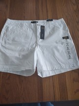 Lee Regular Fit Mid Rise White Shorts Size 14-Brand New-SHIPS N 24 HOURS - £34.25 GBP