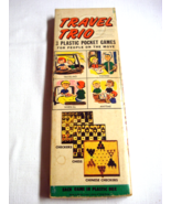 Travel Trio Complete 3 Plastic Pocket Games Checkers, Chess, Chinese Che... - $9.99