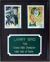 Larry Bird Boston Celtics 2-Card 8x10 Stats Plaque - £17.92 GBP