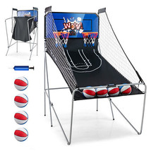 Dual Shot Basketball Arcade Game with 8 Game Modes and 4 Balls-Blue - Co... - $160.06