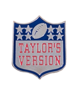 Taylor Swift Enamel Fantasy Pin: Taylor&#39;s Version Football Logo - $12.90