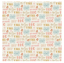 Emma &amp; Mila Pre-Cut Cotton Fabric, Southern Charm, 1 Yard, BBQ, Cook, Outdoors - £7.04 GBP