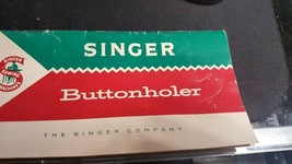 Vtg.  Instructions on the Operation and care of Singer Buttonholer.489500/489510 - $7.91