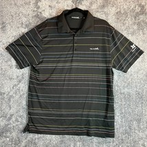 Travis Mathew Polo Shirt Mens XL Black Striped Pima Performance Golfer S... - $17.13