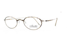 Silhouette TITAN DYNAMICS 2877 Light Brown Oval Titanium Eyeglasses 406051 47mm - £141.23 GBP
