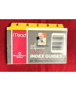 1988 Mead 3 x 5&quot; A to Z Index Guides 20 Division Set Made in USA Sealed - $8.17 CAD