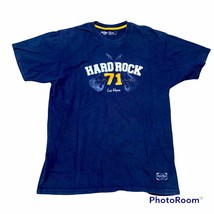 Hard Rock Cafe 71 Las Vegas navy blue large short sleeve shirt - $23.09