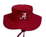 Alabama Crimson Tide Zephyr Bucket Hat Cap Drawstring Red Size Large / X... - £18.47 GBP