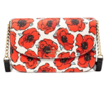 New Kate Spade Kristi Poppy Print Flap Crossbody Cream Multi with Dust bag - $113.91