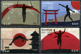 Cyprus 2020. Planned Summer Olympics, Tokyo (MNH OG) Set of 4 stamps - £5.01 GBP