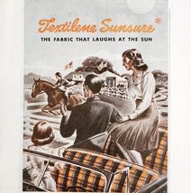 1947 Twitchell Fabrics Advertisement Textilene Sunsure Clothing DWJJ20 - $19.99