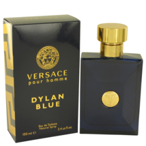 Versace Pour Homme Dylan Blue Cologne 3.4 Oz Eau De Toilette Spray - £56.73 GBP