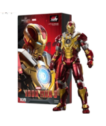 ZD TOYS IRON MAN MK 17 Marvel Avengers 7&quot; Action Figure Toys 10th  year ... - £30.26 GBP