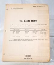 1954 Dodge Cars &amp; Truck Exterior Color Samples 677 - €6,79 EUR