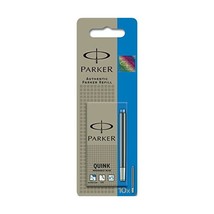 Parker Quink Fountain Pen Refills, Long Cartridges - Blue, Pack of 10  - $14.00