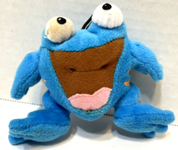 Neopets Blue Quiggle Frog 4&quot; Plush Toad McDonalds Promo Stuffed Animal Toy 2004 - £5.23 GBP