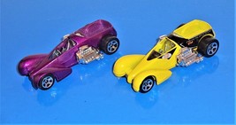 Hot Wheels Lot of 2 Screamin&#39; Hauler Yellow &amp; Purple - £1.95 GBP
