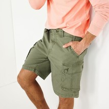 Sonoma Everyday Cargo Chino Shorts Mens 29 Olive Green Cotton Stretch NEW - £19.28 GBP