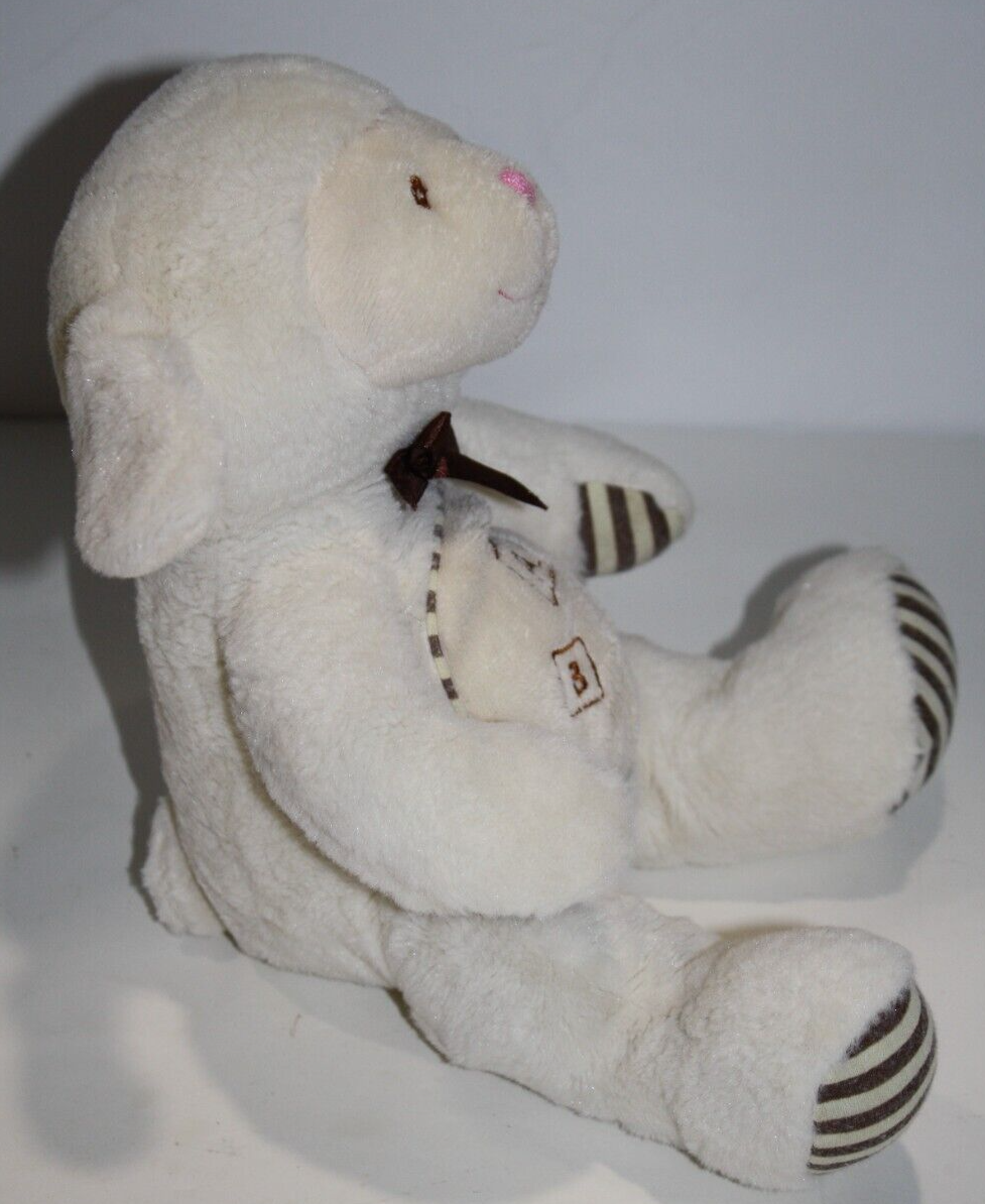 Kids Preferred Friends Boutique Baby Lamb ABC Ivory Plush Brown Soft Toy Stuffed Item image 5