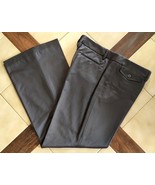 VICTOR ALFARO Satiny Steel Gray Cotton/Acetate Boot Cut Dress Pants/Slac... - $19.96 CAD