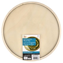 Plaid Mod Podge Resin Pouring Wood Tray-12&quot; Round 25488 - £14.39 GBP