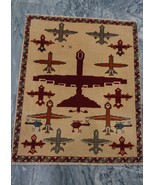 Small Afghan War Rug - 2x3 Ivory Indoor Door Mat - $3,274.50 MXN