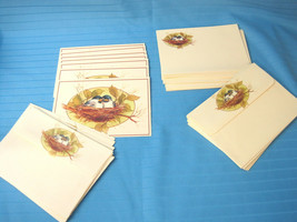 Regency 7 Note Cards, 20 Stationery Folded Sheets &amp; Envelopes Spring Bir... - $12.75