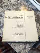 rare opera LP set Verdi La Forza del Destino Voce Arroyo Collins Glossop - £12.61 GBP