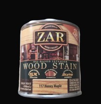 Zar Honey Maple Wood Stain #117 Oil Based Interior 1/2 Pint Can 236 ml Half - £18.12 GBP