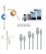 Type: Apple,Color: Silver - 3 To Tango Apple Or Android Charging Cables ... - $55.32